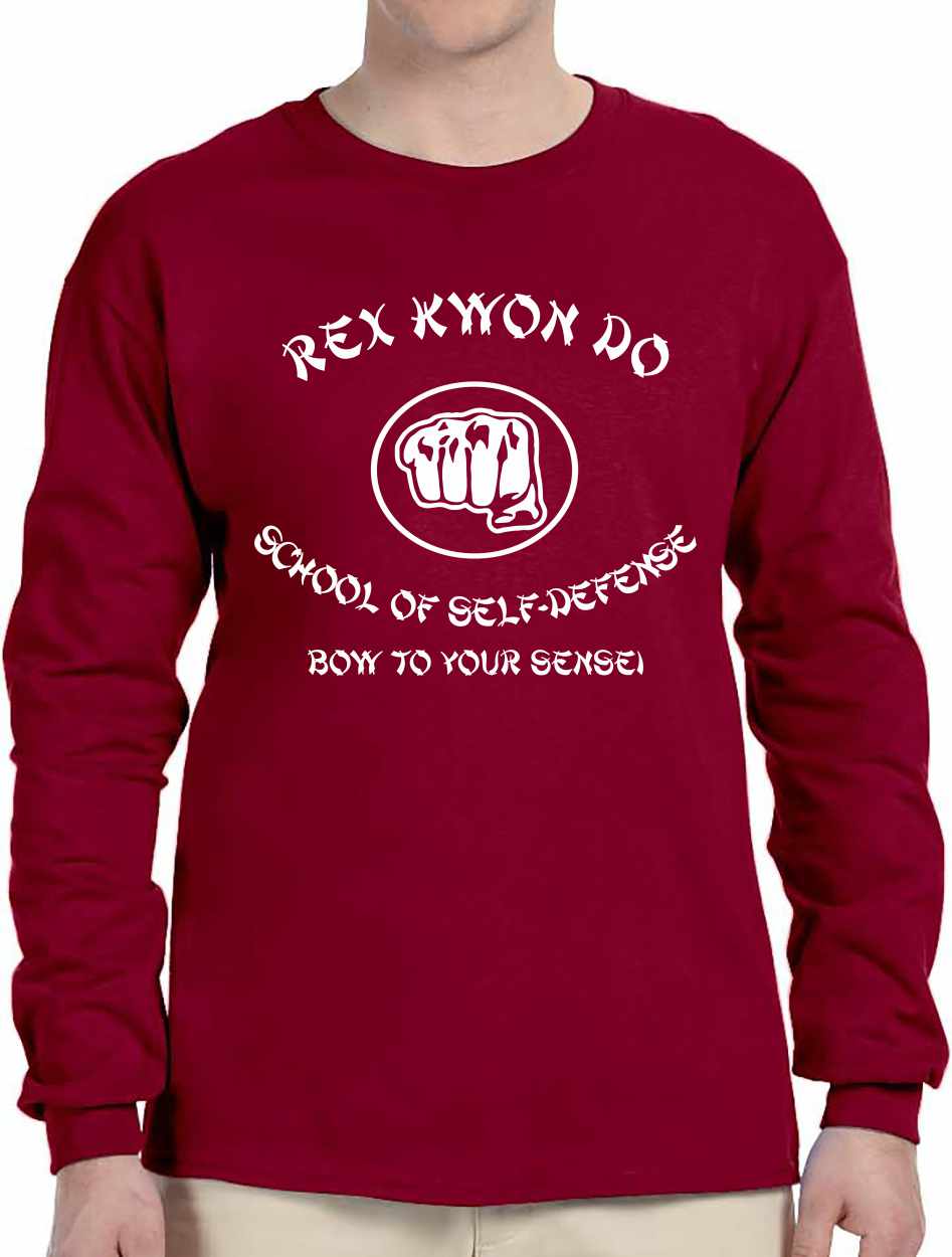 REX KWON DO SCHOOL OF SELF DEFENSE on Long Sleeve Shirt (#386-3)