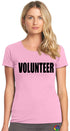 VOLUNTEER  on Womens T-Shirt (#39-2)