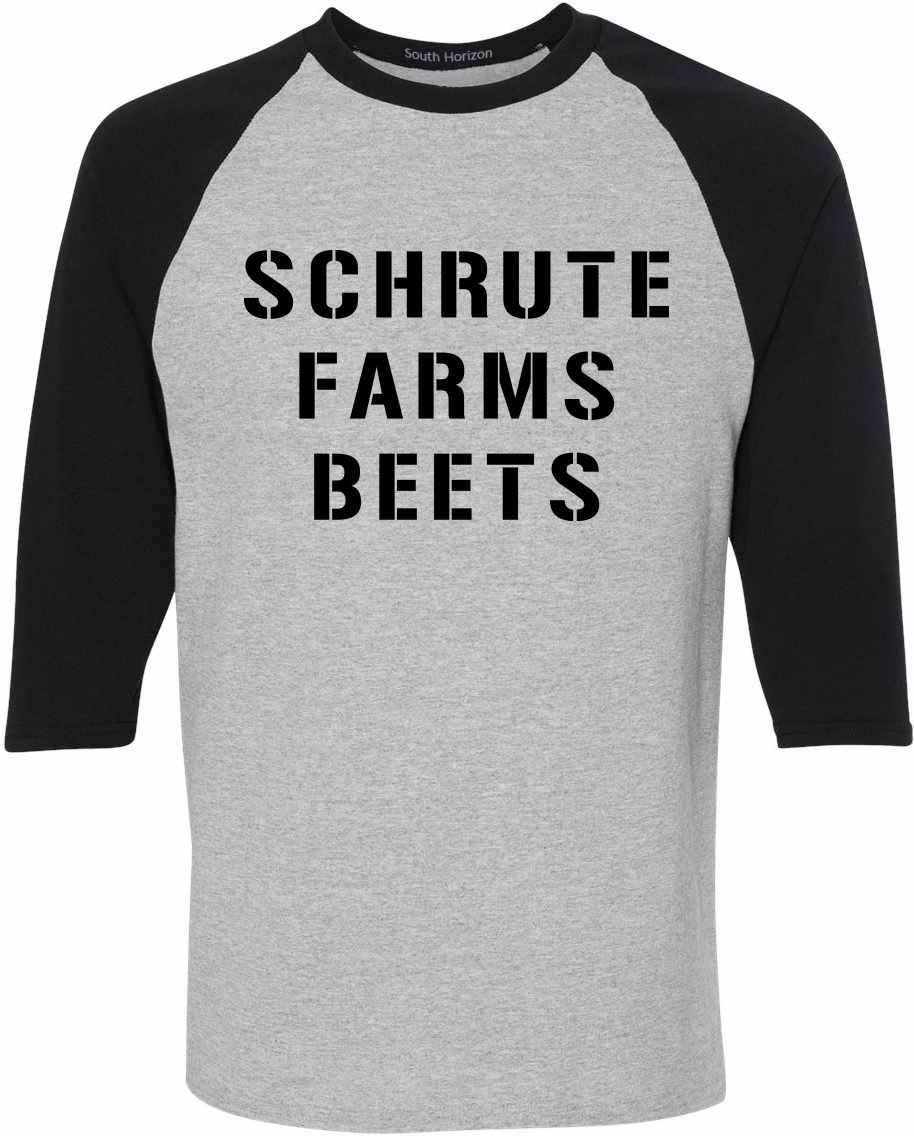 SCHRUTE FARMS BEETS on Adult Baseball Shirt (#396-12)