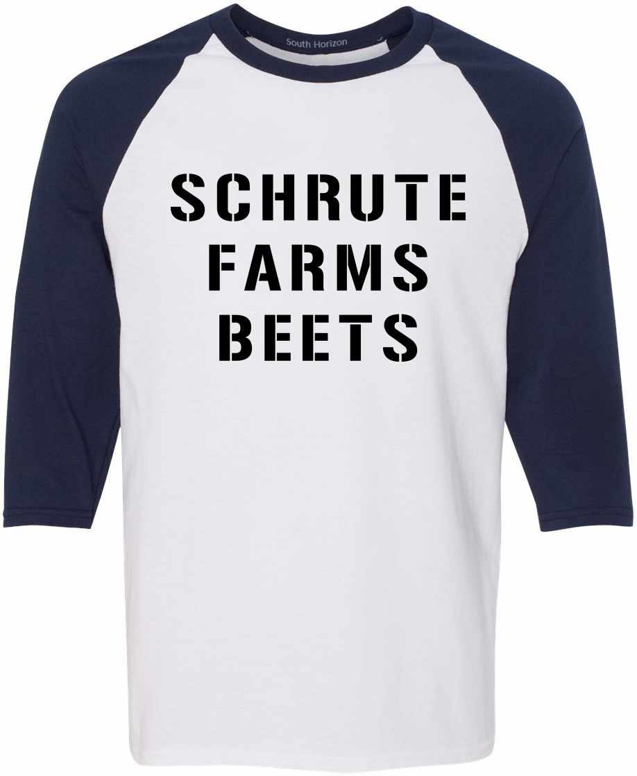 SCHRUTE FARMS BEETS on Adult Baseball Shirt (#396-12)