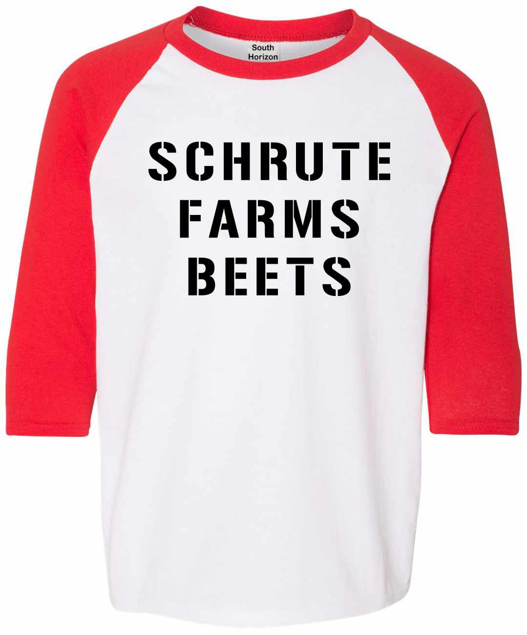 SCHRUTE FARMS BEETS on Youth Baseball Shirt