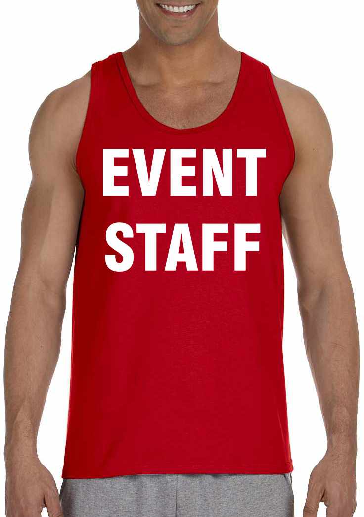 EVENT STAFF on Mens Tank Top