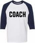 COACH on Adult Baseball Shirt