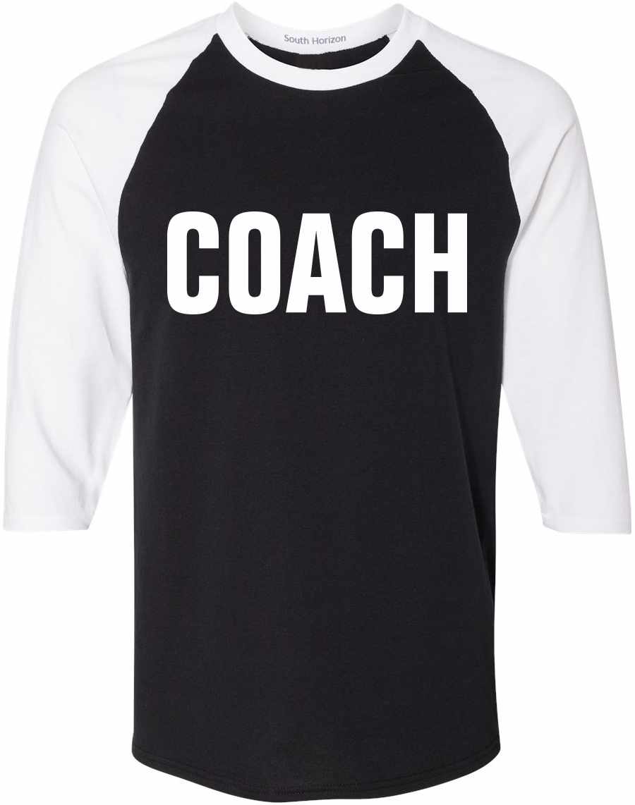 COACH on Adult Baseball Shirt (#406-12)