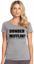 DUNDER MIFFLIN PAPER COMPANY on Womens T-Shirt (#469-2)