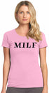 MILF on Womens T-Shirt
