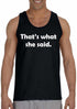 That's What She Said Mens Tank Top (#475-5)