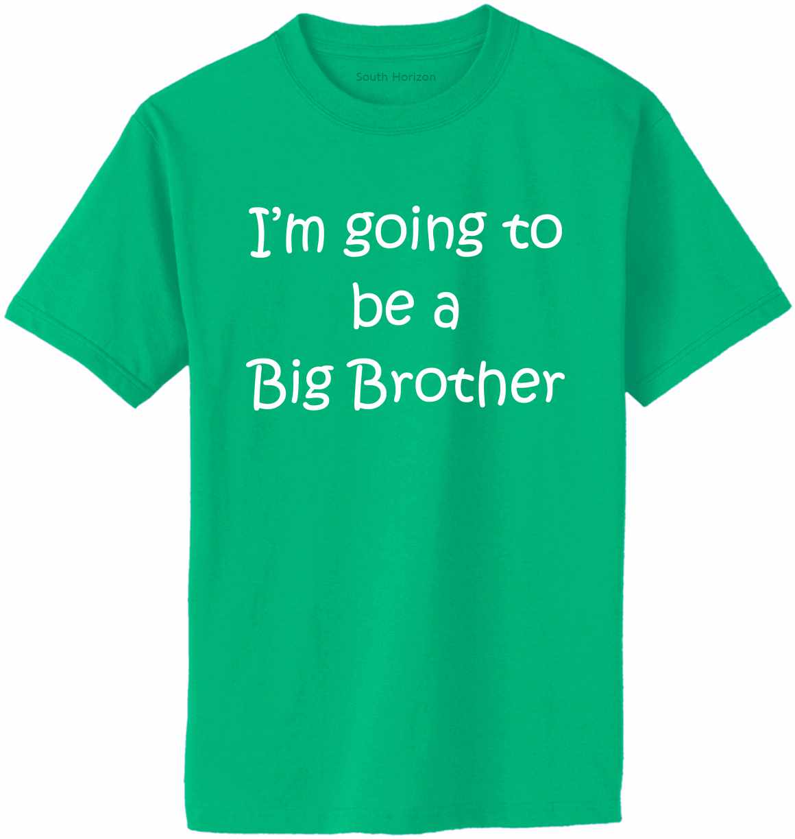 I'M GOING TO BE A BIG BROTHER Adult T-Shirt (#517-1)