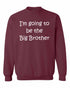 I'M GOING TO BE THE BIG BROTHER on SweatShirt (#518-11)