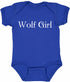 Wolf Girl on Infant BodySuit (#526-10)