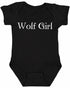 Wolf Girl on Infant BodySuit