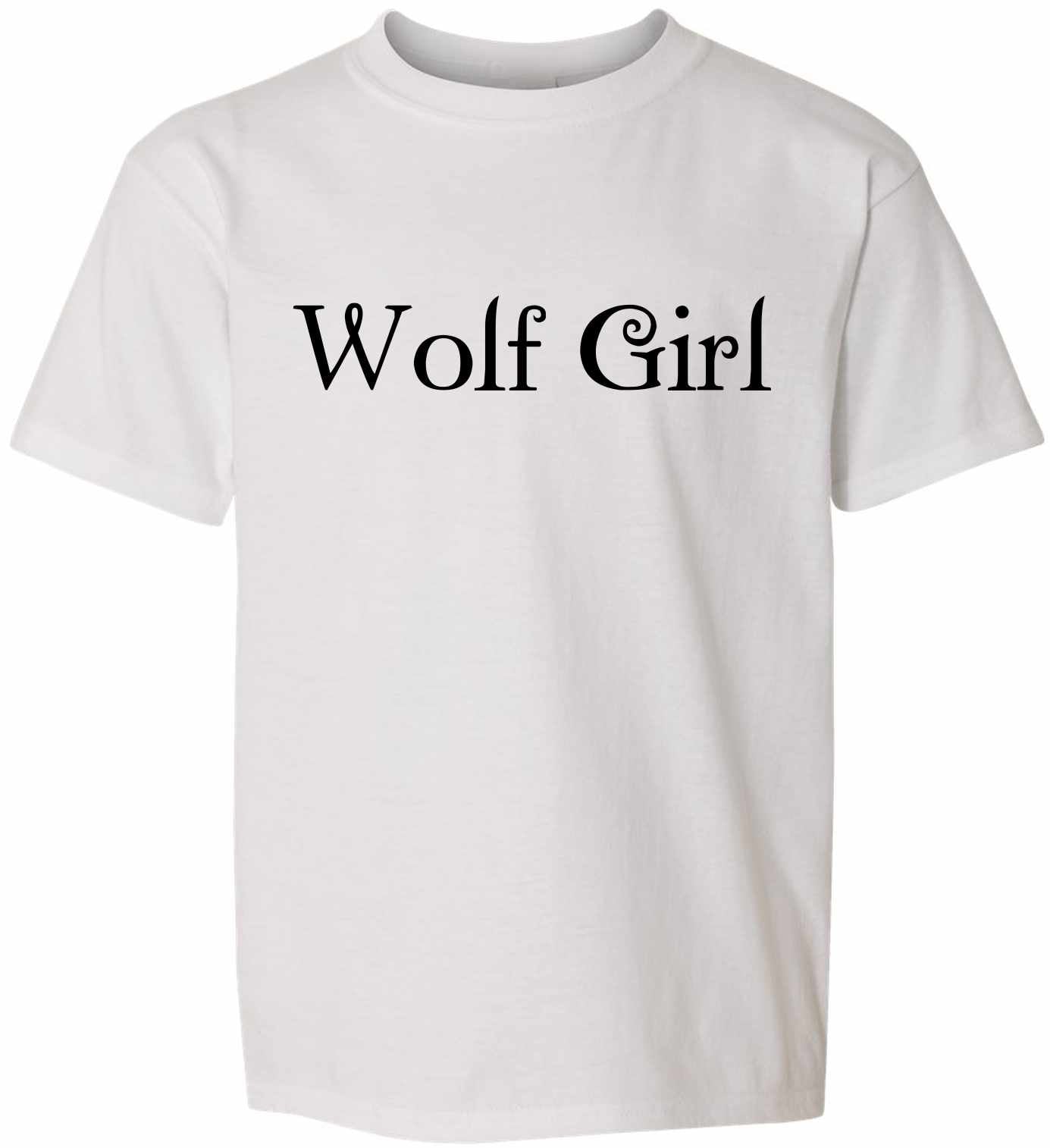 Wolf Girl on Kids T-Shirt