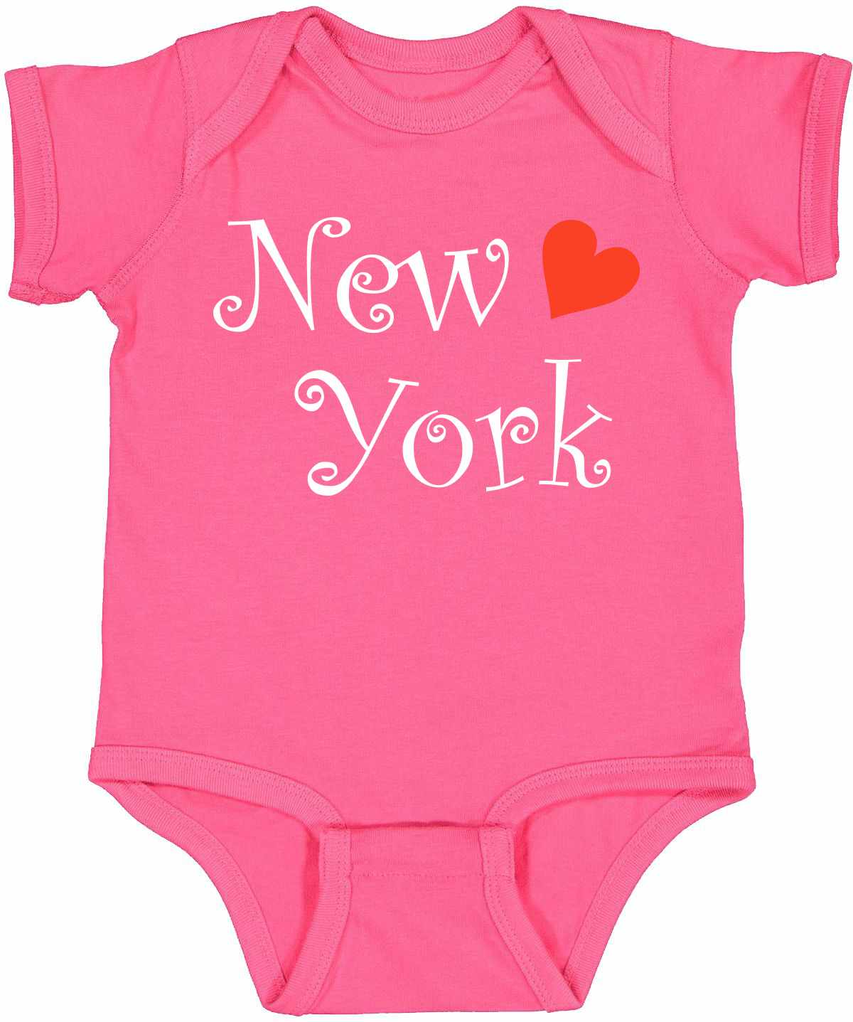 New York on Infant BodySuit (#557-10)