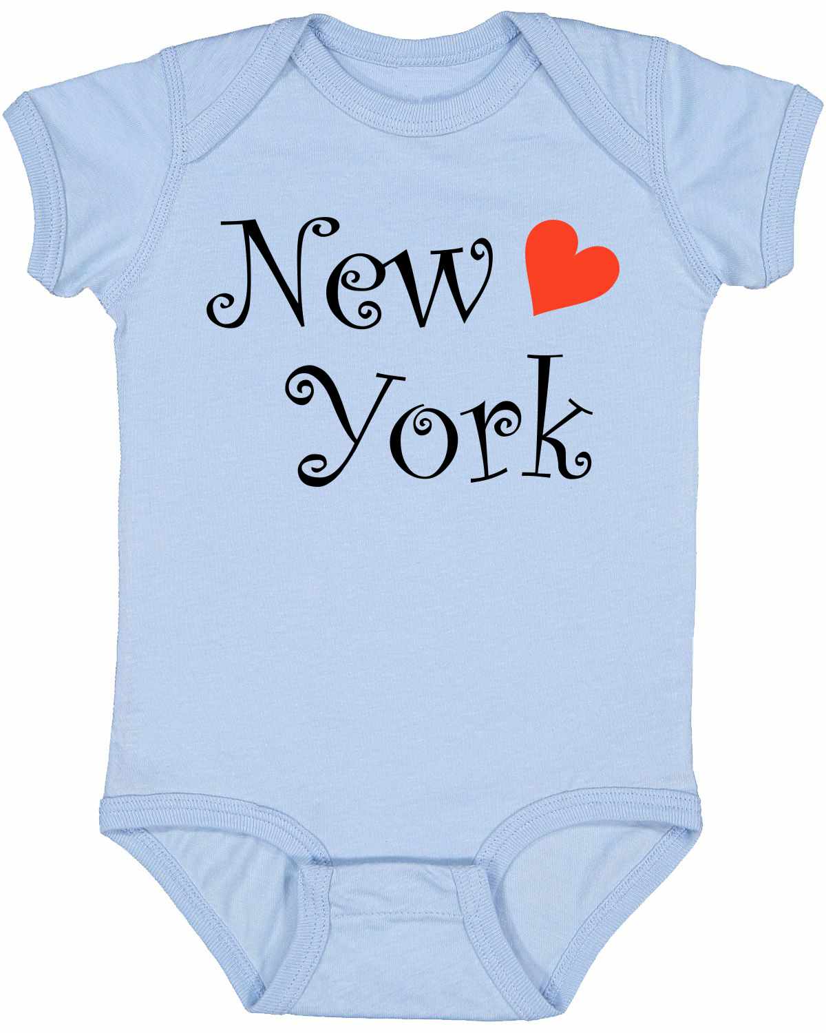 New York on Infant BodySuit (#557-10)