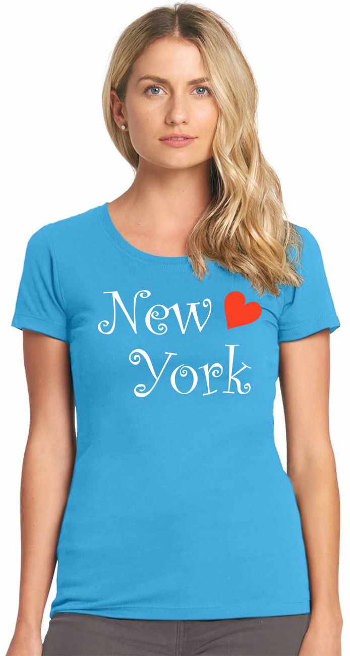 New York on Womens T-Shirt (#557-2)