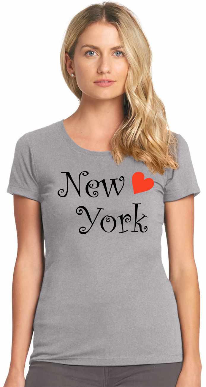 New York on Womens T-Shirt (#557-2)