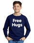 FREE HUGS on Youth Long Sleeve Shirt (#572-203)