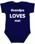 Grandpa Loves Me on Infant BodySuit (#575-10)