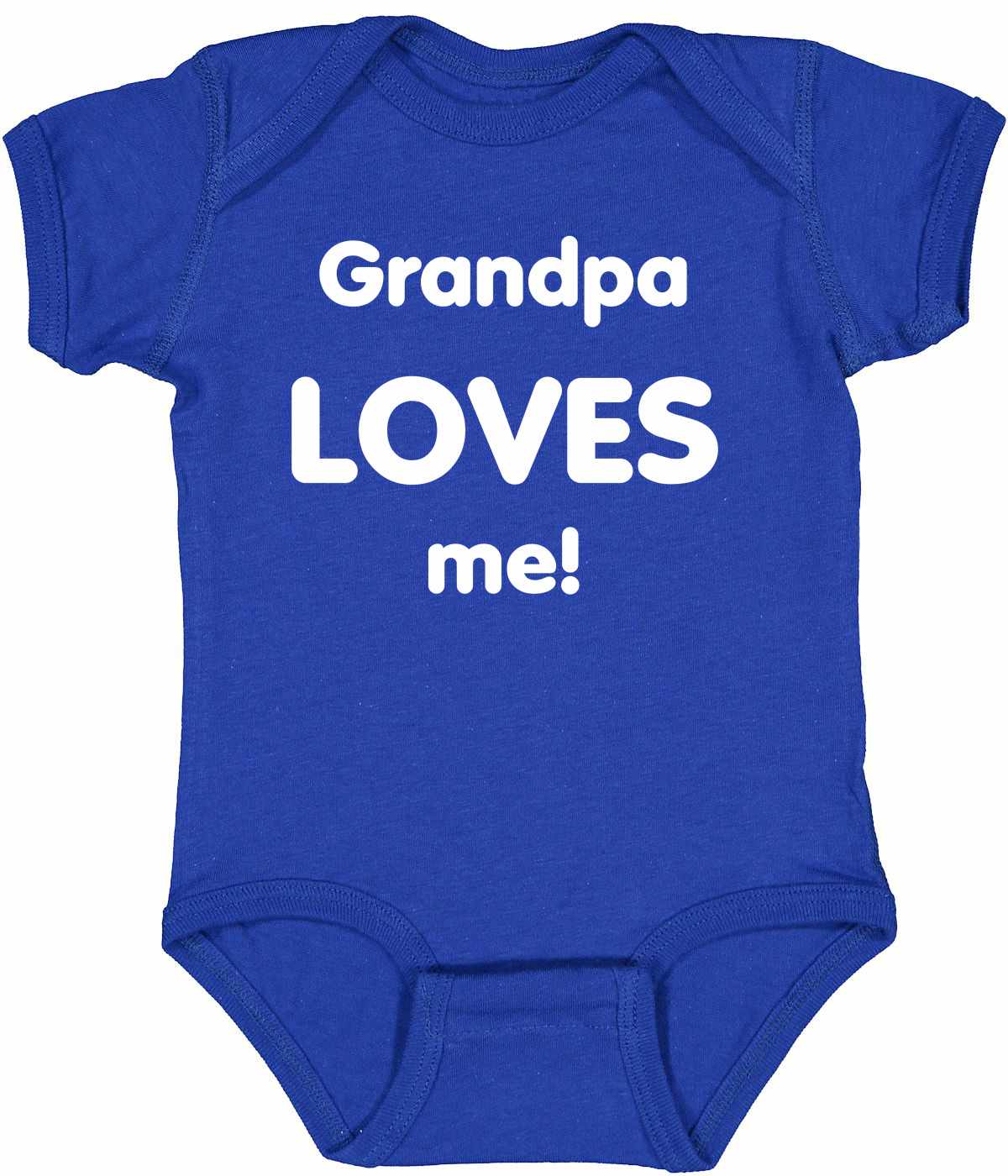 Grandpa Loves Me on Infant BodySuit (#575-10)