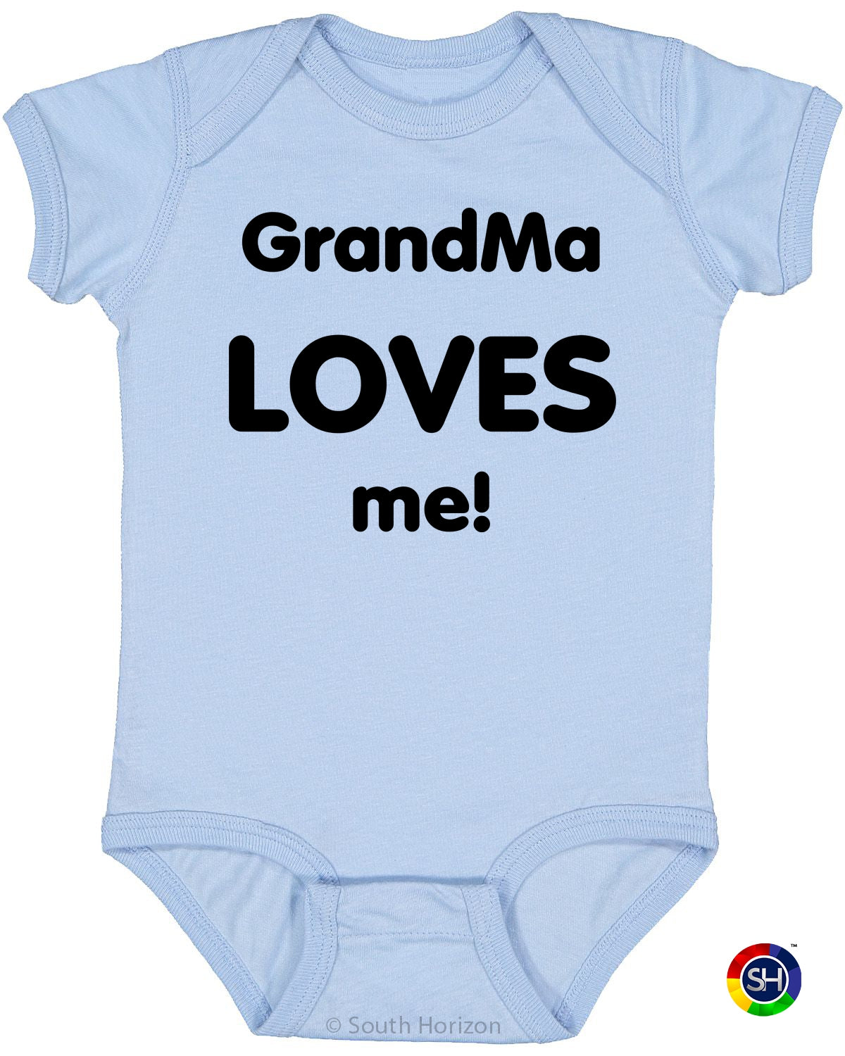 Grandma Loves Me on Infant BodySuit (#576-10)