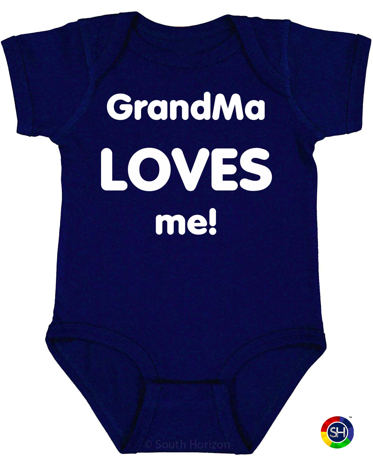 Grandma Loves Me on Infant BodySuit (#576-10)