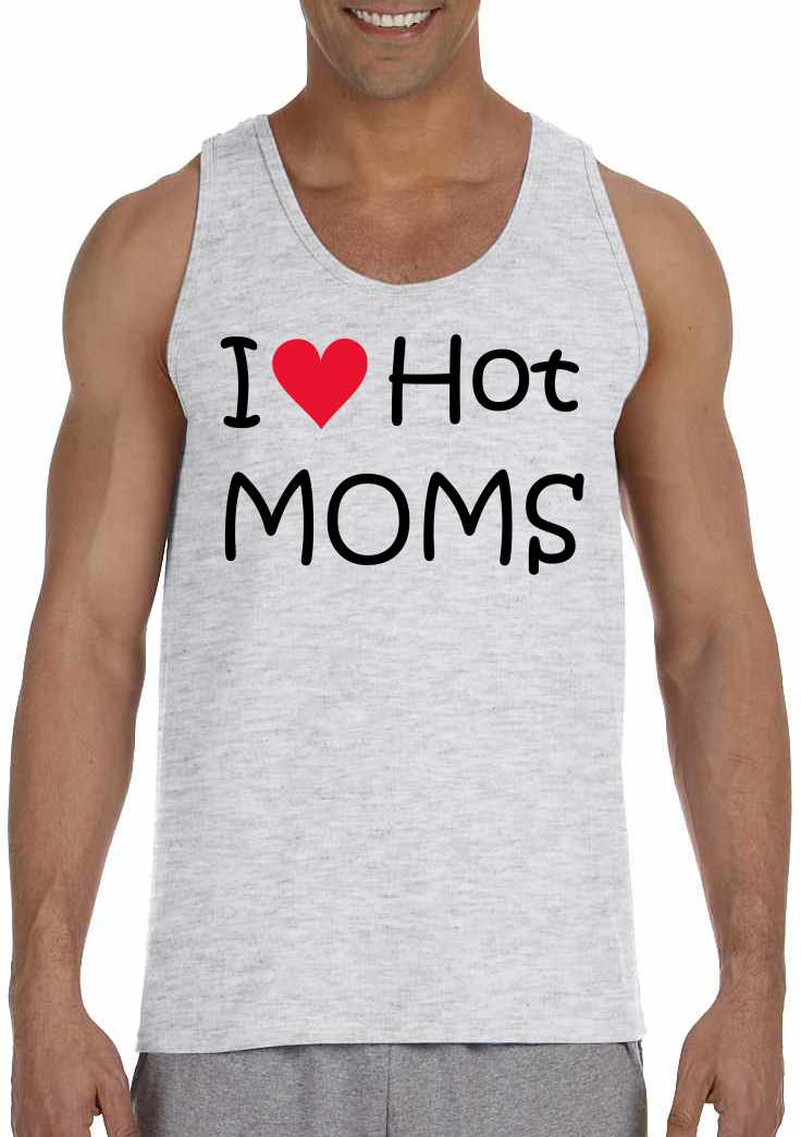 I LOVE HOT MOMS Mens Tank Top