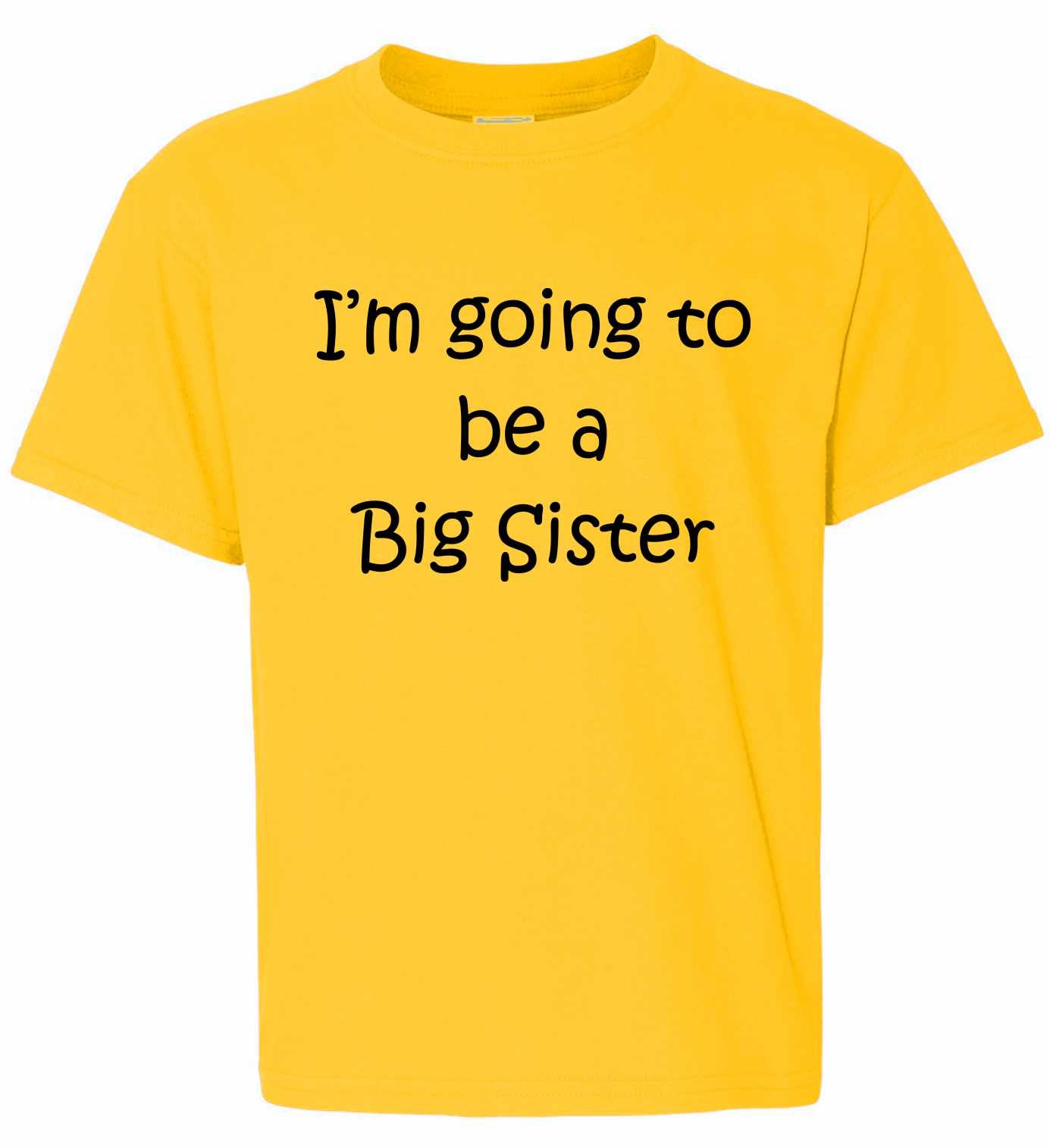 I'M GOING TO BE A BIG SISTER on Kids T-Shirt (#587-201)