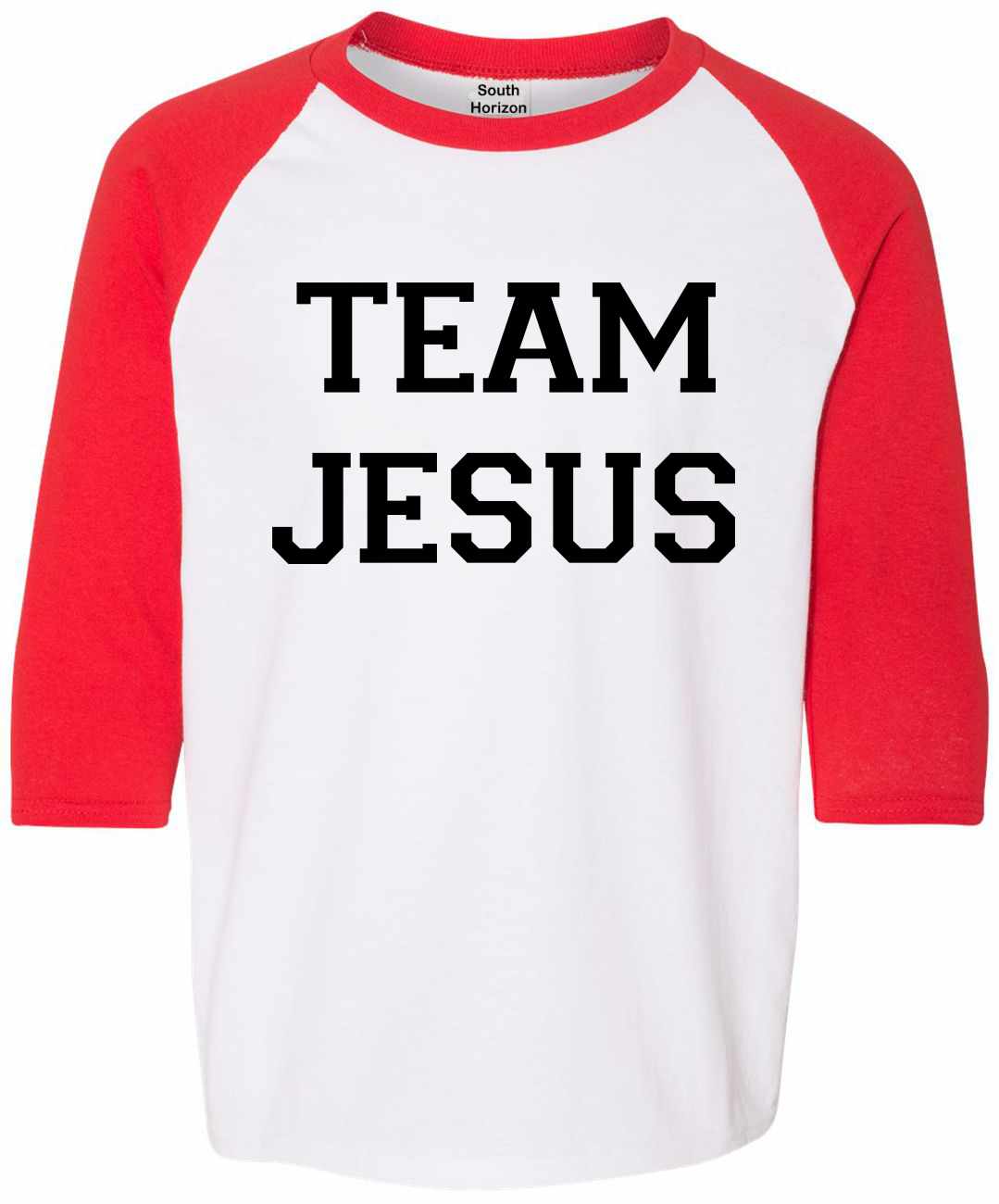TEAM JESUS on Youth Baseball Shirt