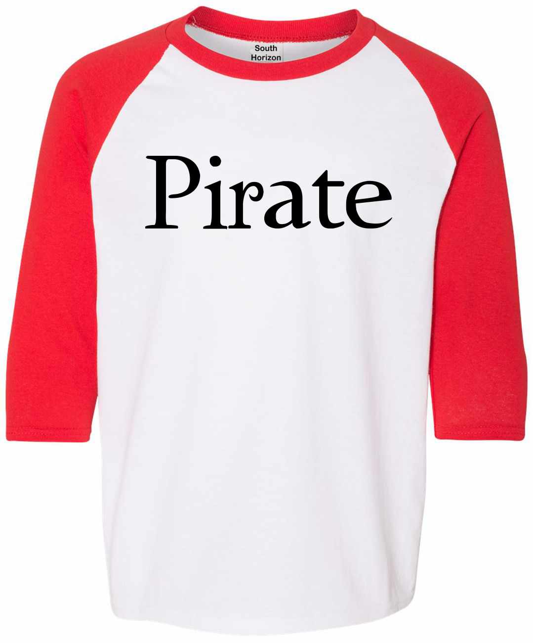 Pirate on Youth Baseball Shirt