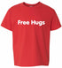 Free Hugs on Kids T-Shirt
