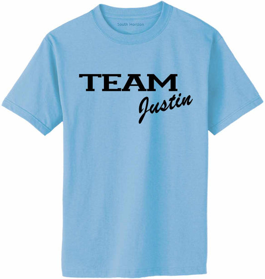 Team Justin Adult T-Shirt