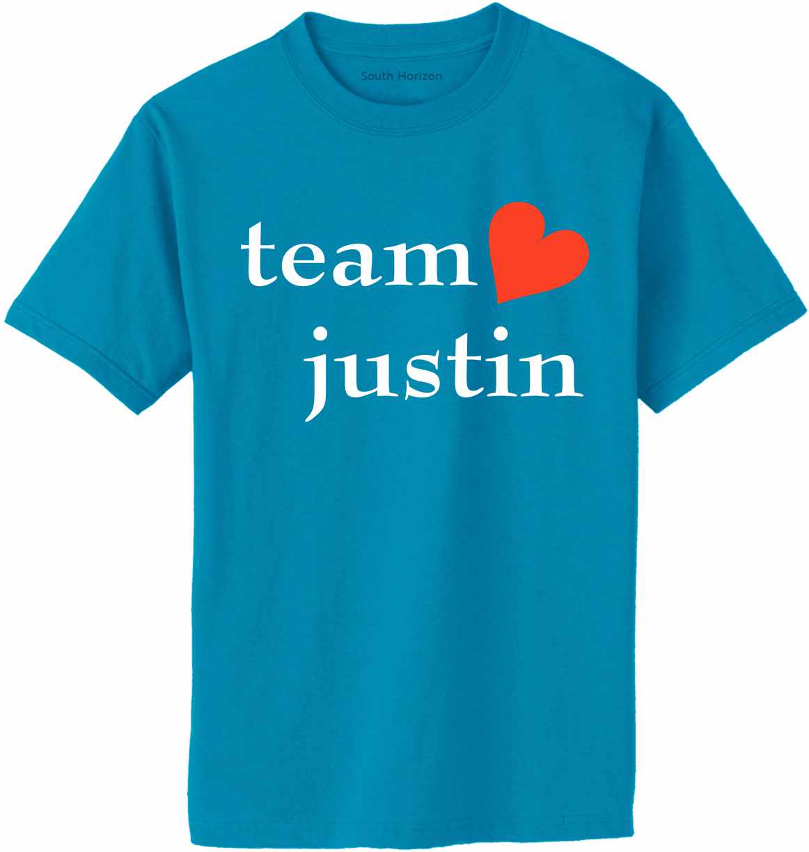 Team Justin Adult T-Shirt (#636-1)