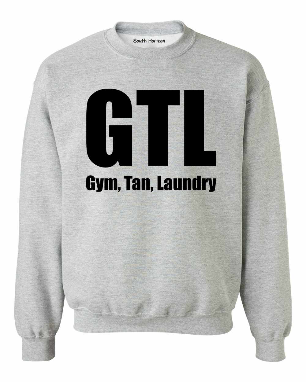 GTL Gym, Tan, Laundry on SweatShirt (#727-11)