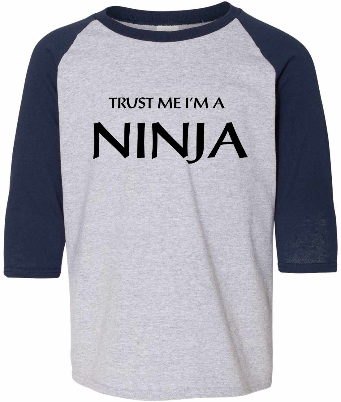 Trust Me I'm a NINJA on Youth Baseball Shirt