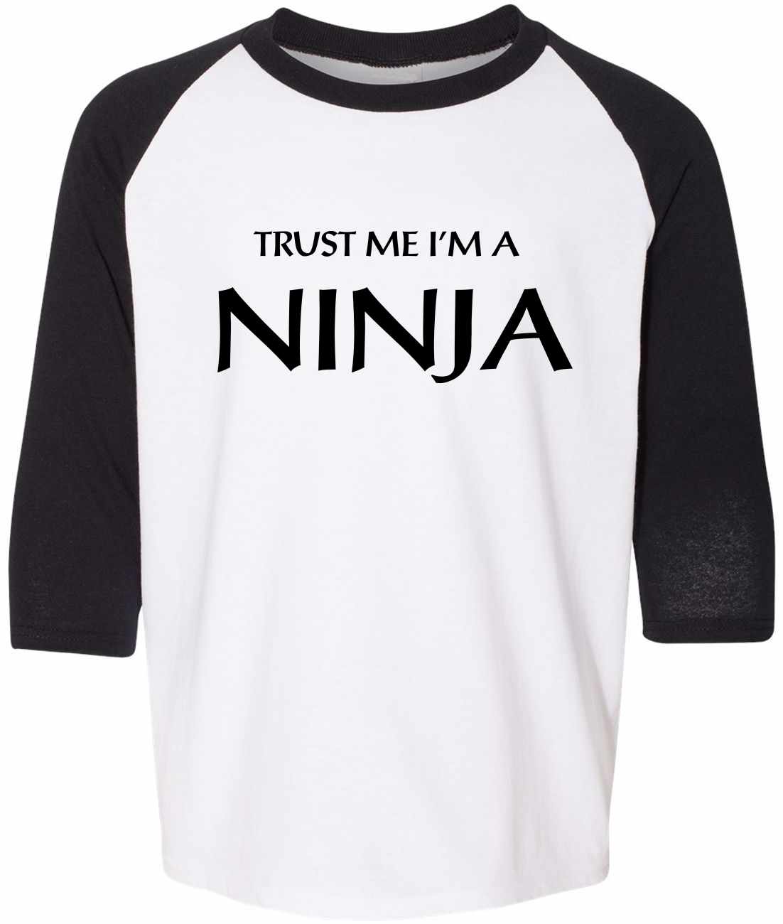 Trust Me I'm a NINJA on Youth Baseball Shirt (#774-212)