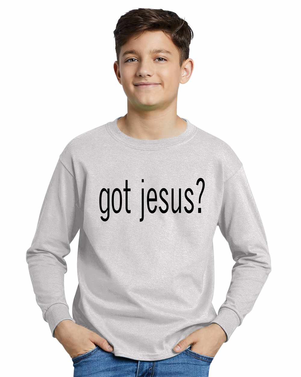 Got Jesus on Youth Long Sleeve Shirt (#79-203)