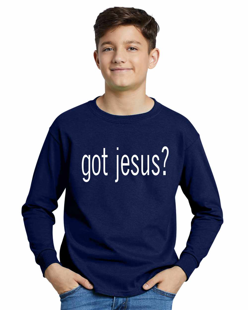 Got Jesus on Youth Long Sleeve Shirt