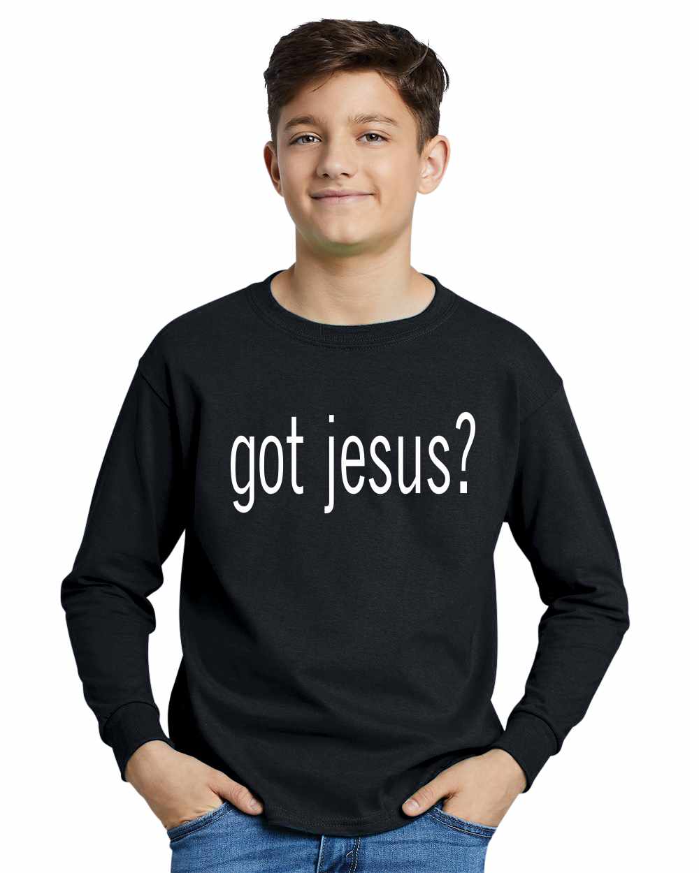 Got Jesus on Youth Long Sleeve Shirt (#79-203)