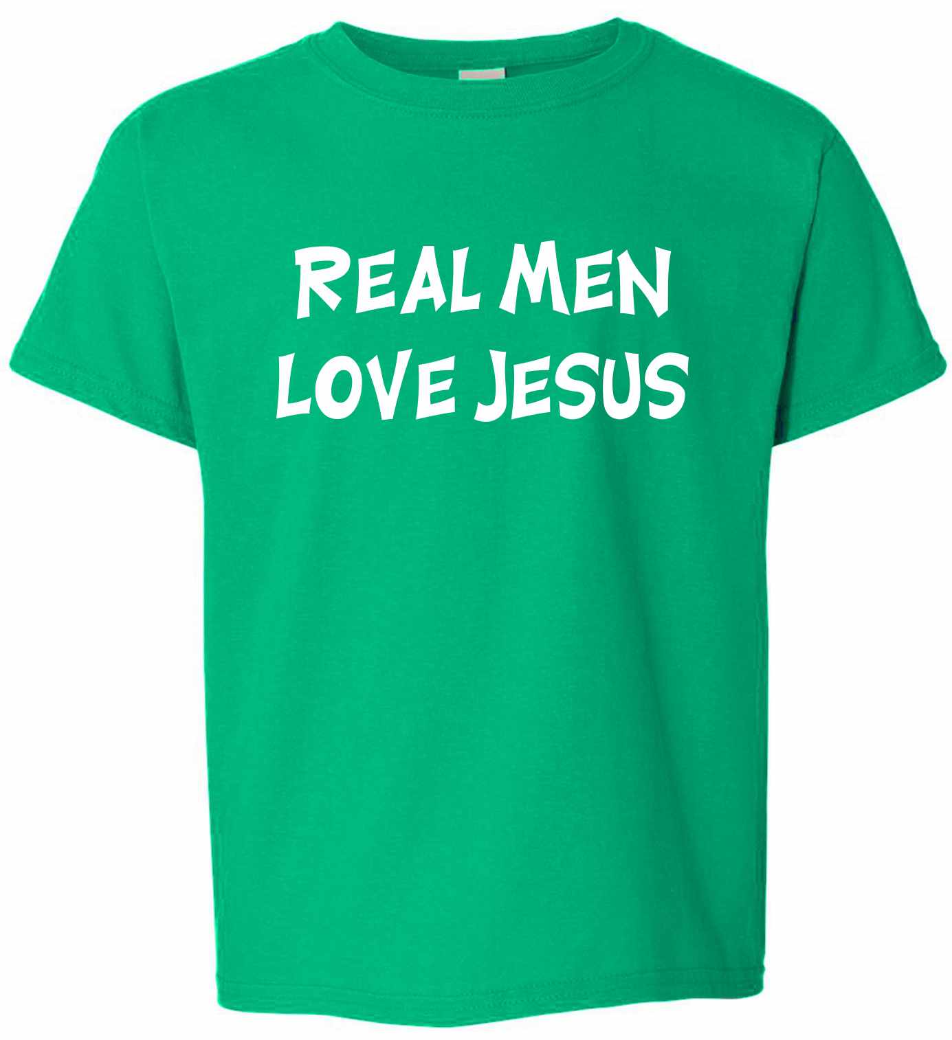 Real Men Love Jesus on Kids T-Shirt (#81-201)