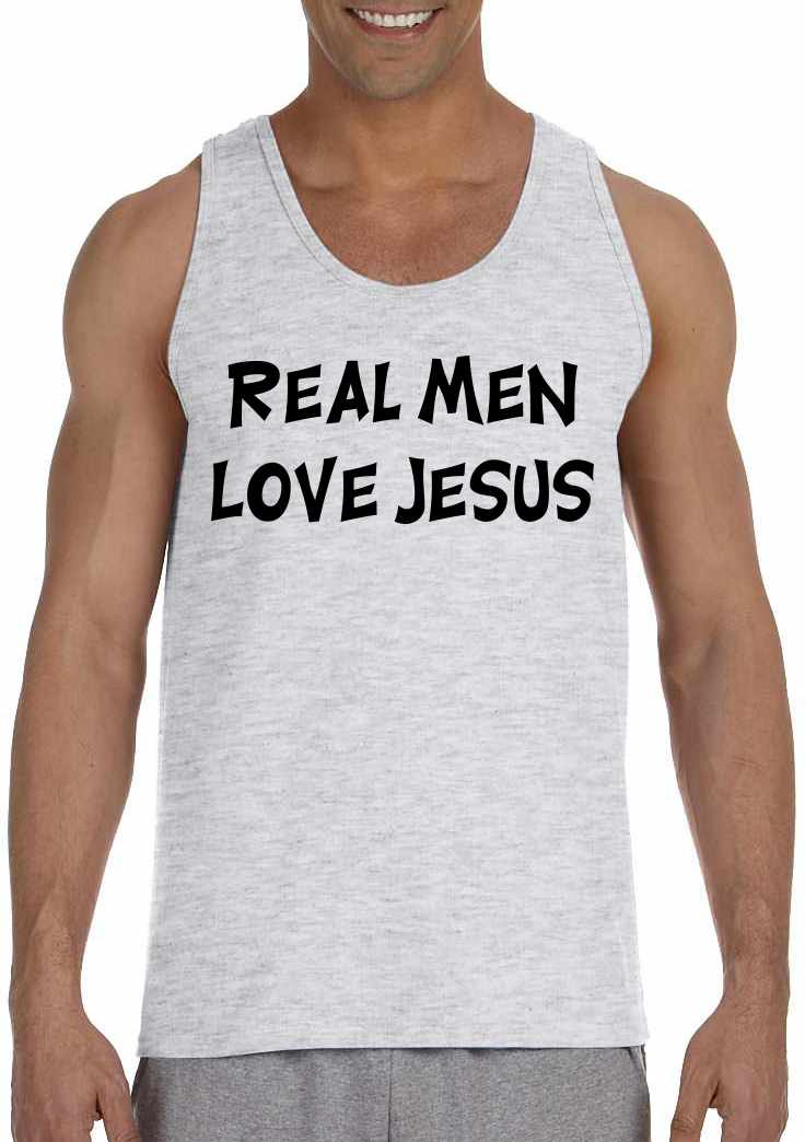 Real Men Love Jesus Mens Tank Top (#81-5)