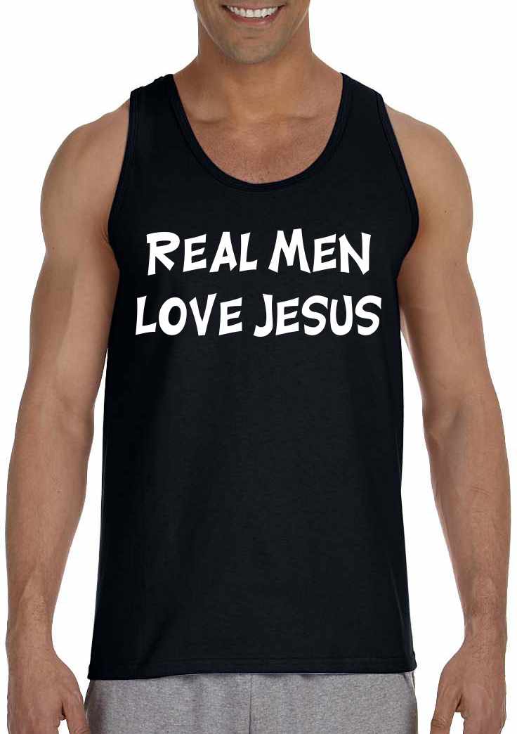 Real Men Love Jesus Mens Tank Top (#81-5)