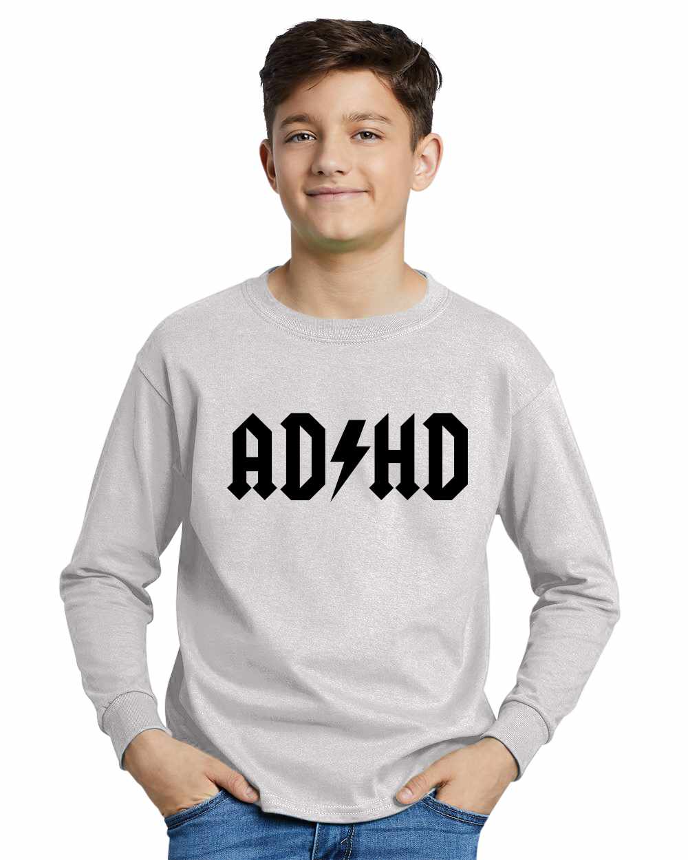 ADHD on Youth Long Sleeve Shirt (#828-203)
