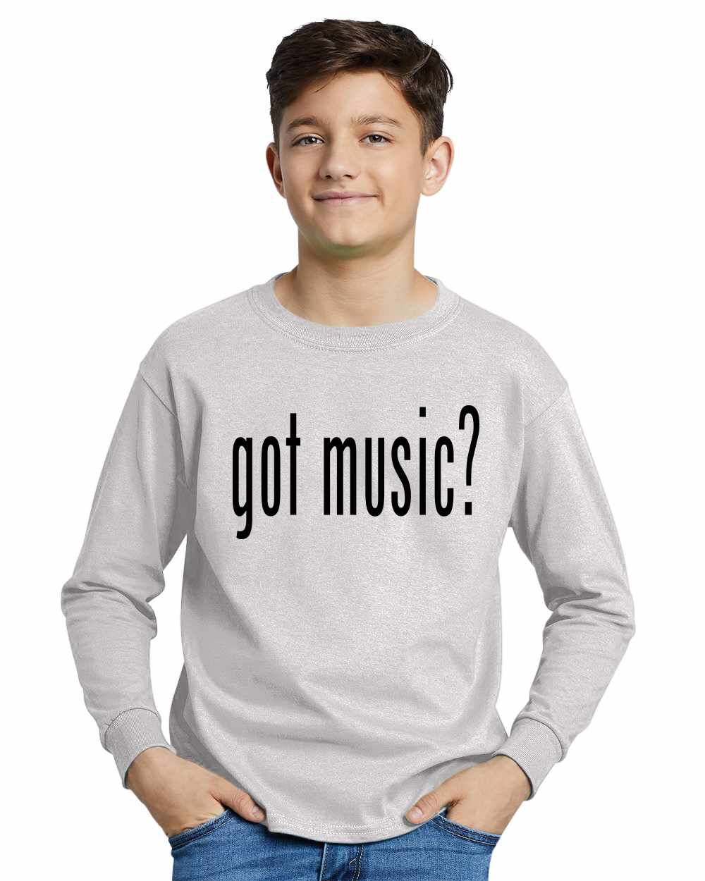 Got Music? on Youth Long Sleeve Shirt (#840-203)