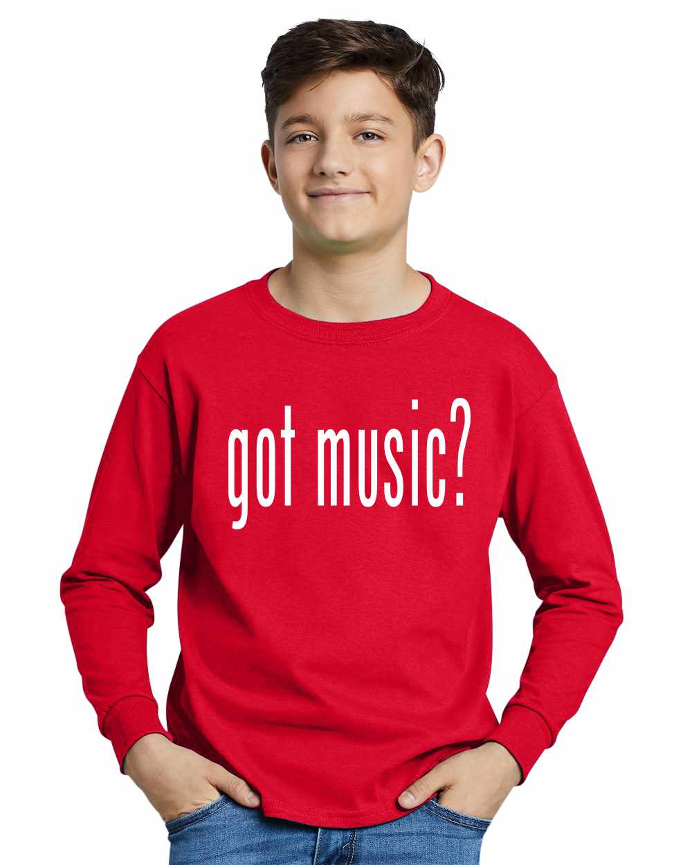 Got Music? on Youth Long Sleeve Shirt (#840-203)