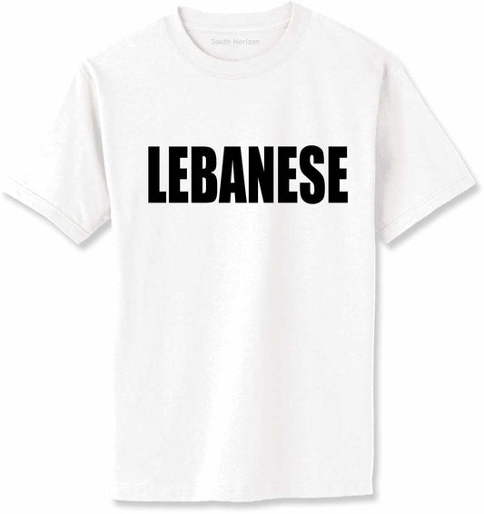 LEBANESE on Adult T-Shirt
