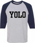 YOLO on Adult Baseball Shirt (#850-12)