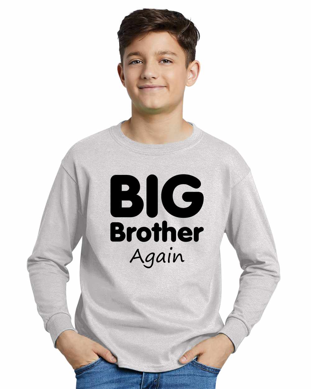 Big Brother Again on Youth Long Sleeve Shirt