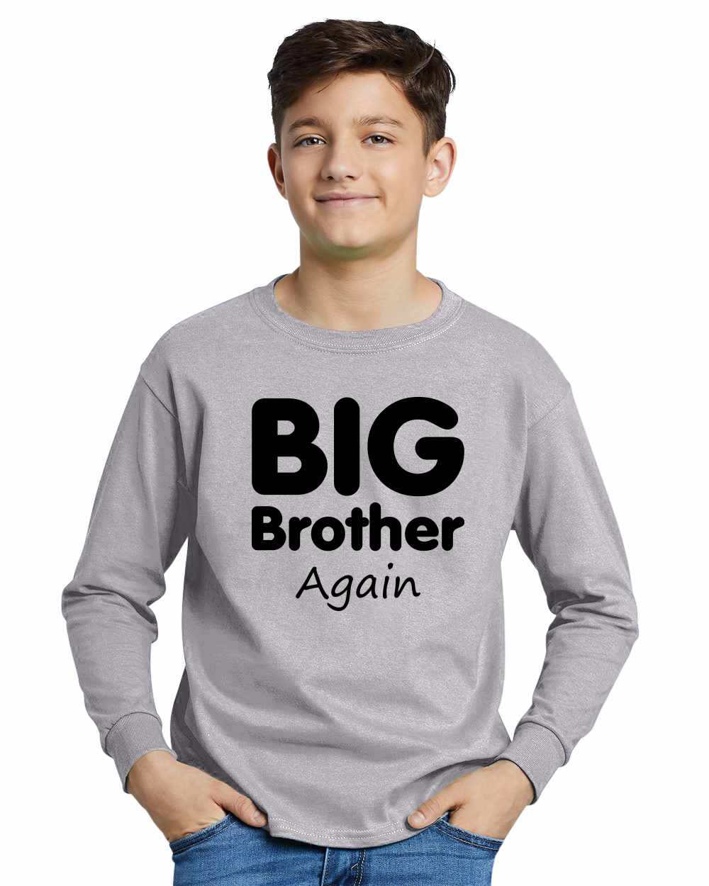 Big Brother Again on Youth Long Sleeve Shirt (#858-203)