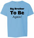 Big Brother To Be Again on Kids T-Shirt (#864-201)