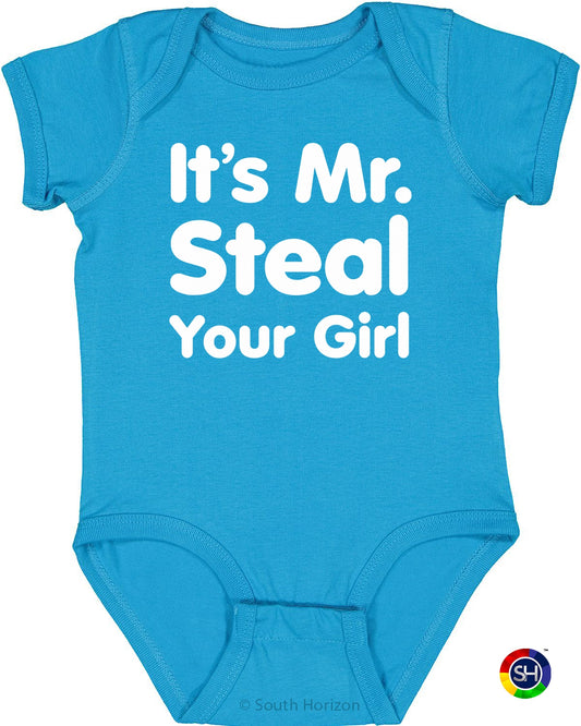It's Mr. Steal Your Girl on Infant BodySuit